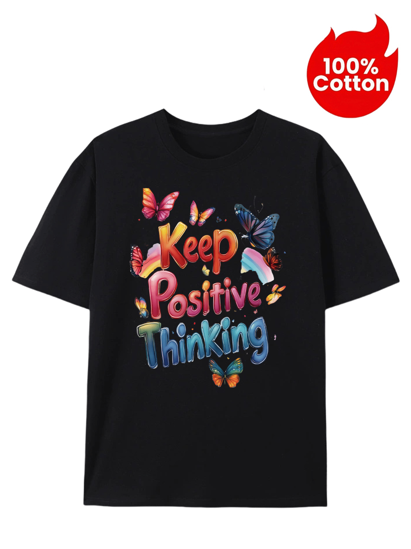 100% Pure Cotton Short Sleeved T-shirt Mixed 5-pack For Boys And Girls, Fashionable Printed Top With Text Pattern, Skin Friendly, Soft, Breathable, Sweat Absorbing, Sporty, Casual And Fashionable For Outdoor Activities