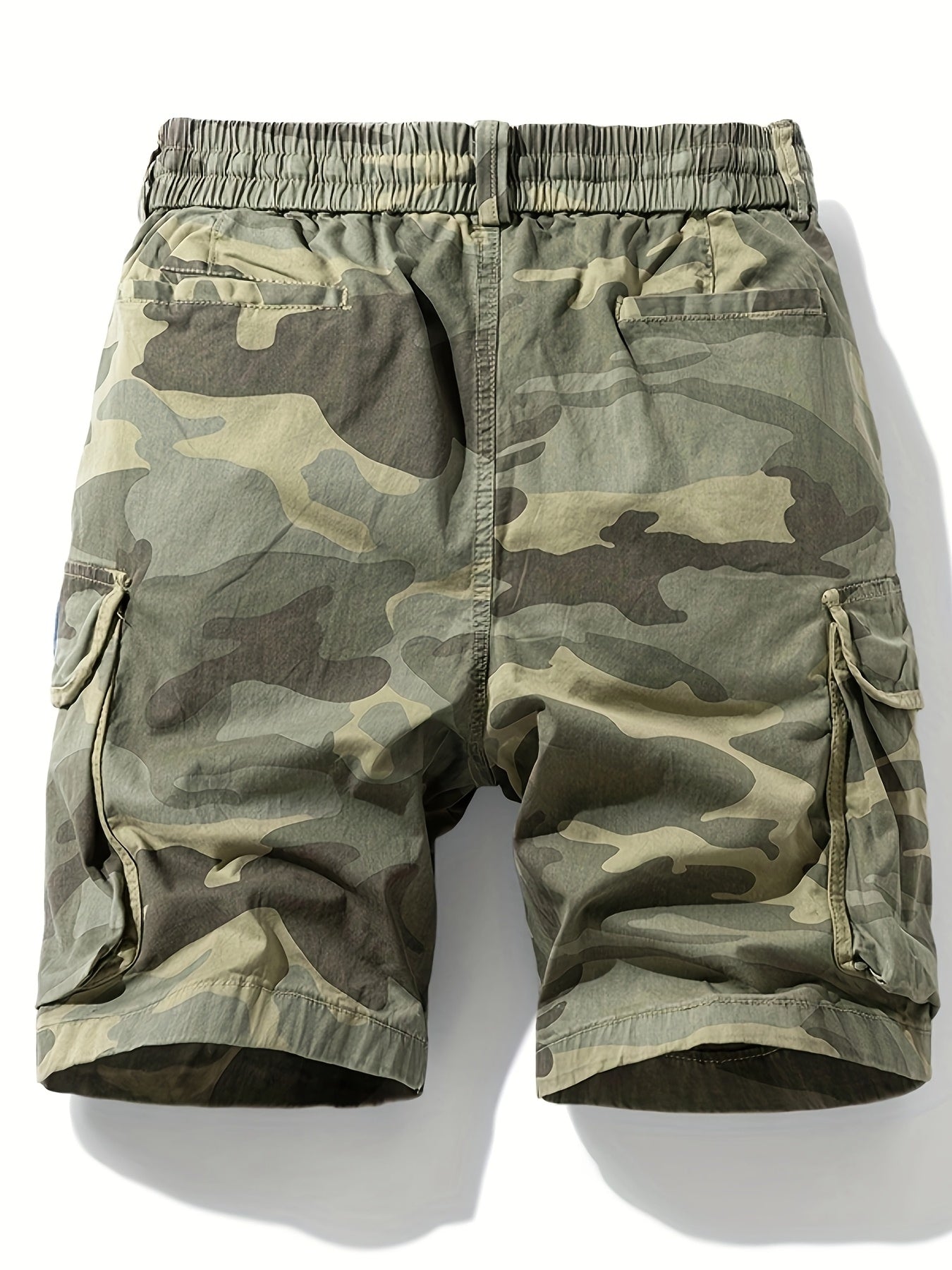 Men's Summer Shorts, Men's Outdoor Sports Street Hiking Camouflage Pants, Multi-pocket Trendy Loose Wide-leg Casual Fashion Simple Durable Drawstring Cargo Shorts