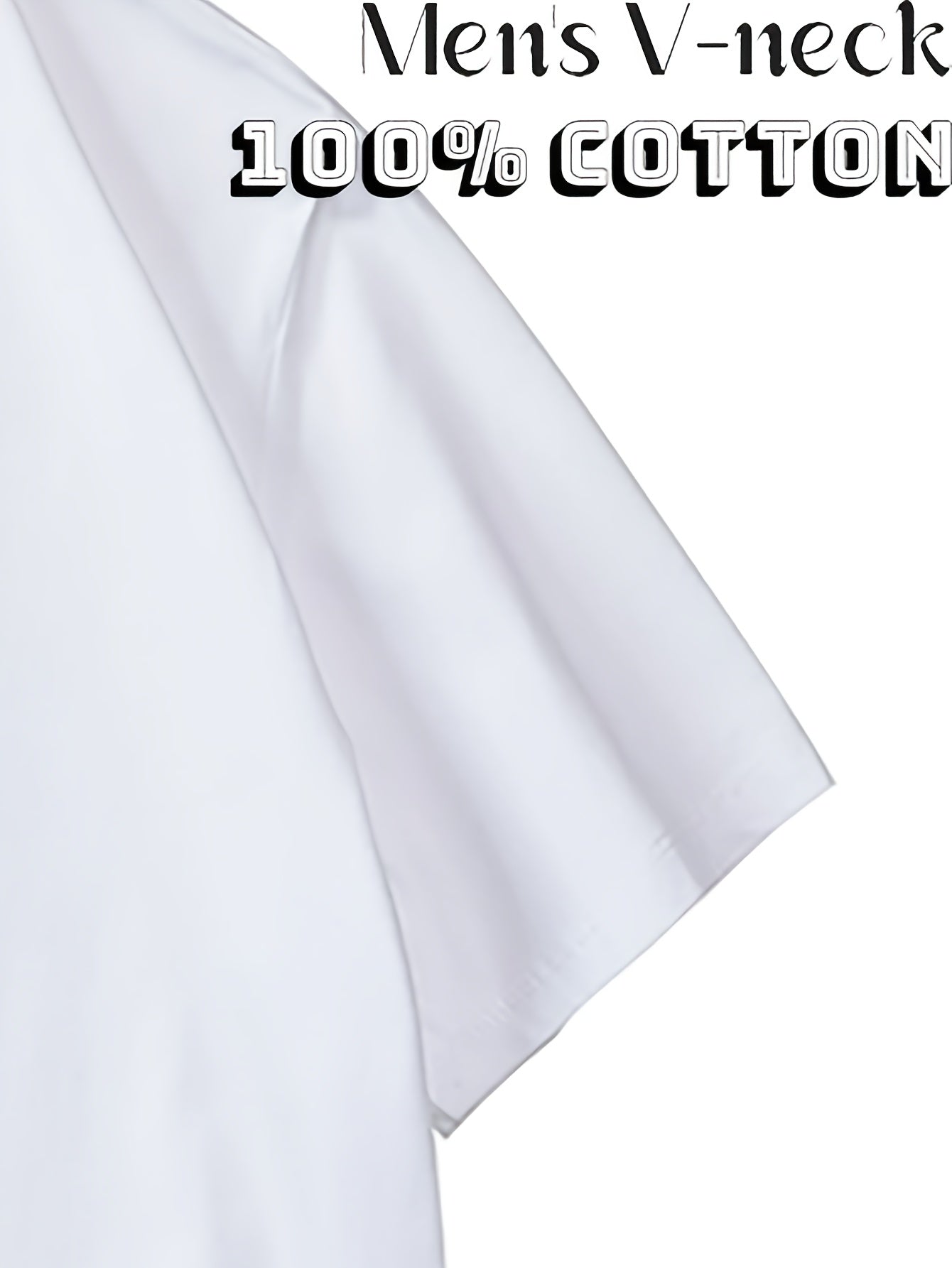 Set Of Six Pure White V-necks, 100% Cotton Breathing. Minimalist Silhouette, Gently Wrapped, Comfortable As The Wind. Unassuming, But with Its Own Light It Is Suitable for The One You Love The Most
