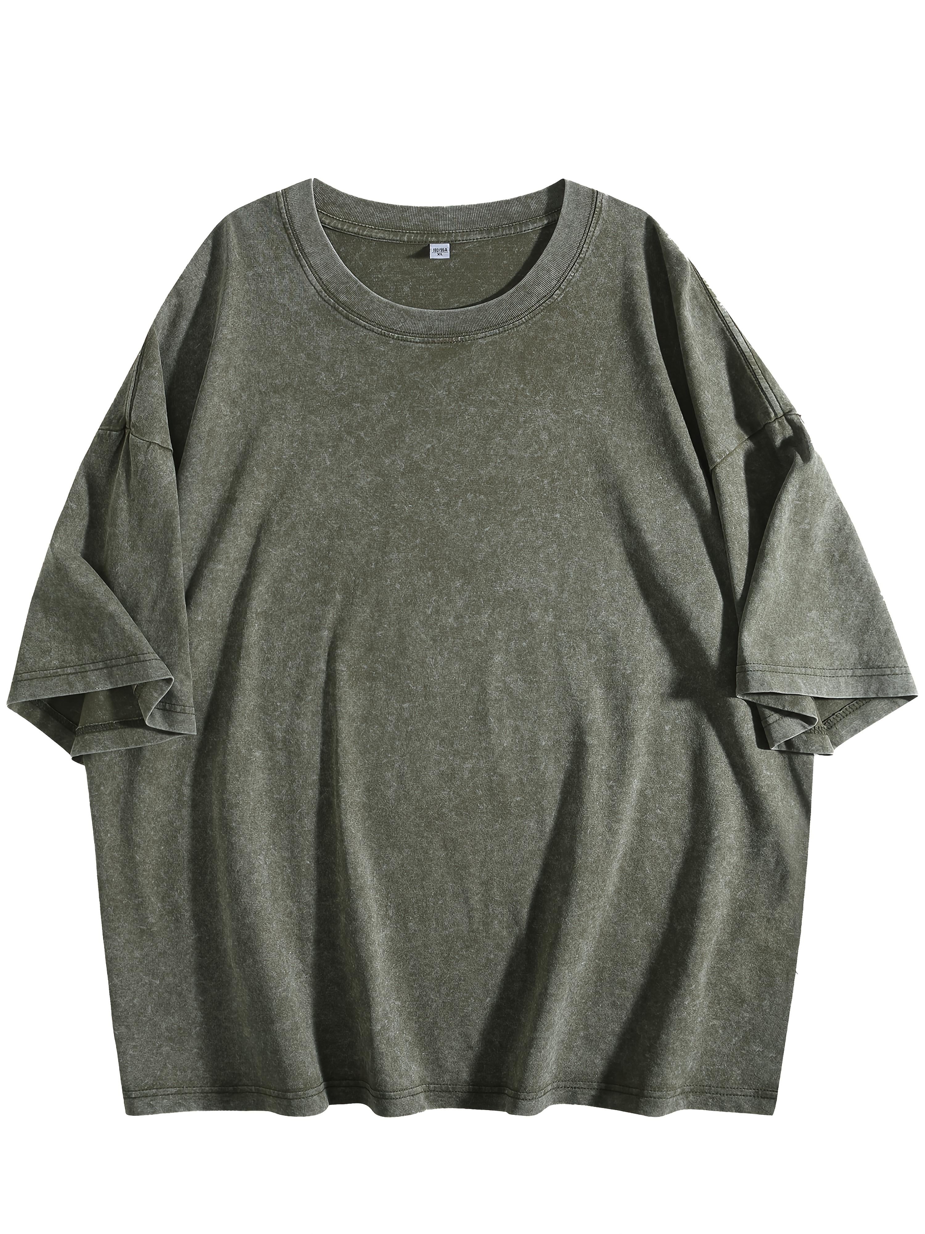 8pcs set of Men's solid color T-shirts 100% | 100% Soft and Lightweight- Suitable for Daily Commuting, Home Leisure, Sports Layering, and Outdoor Activities, Breathable Sweat-Absorbing T-Shirt, Not Stuffy, Comfortable and Versatile