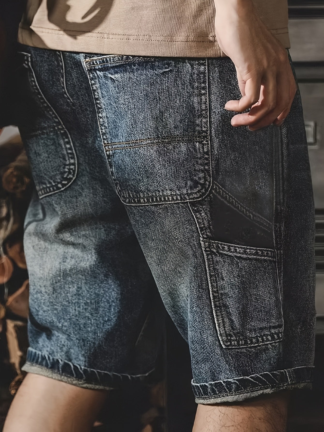 Summer Men'S Fashionable Denim Shorts Trend New American Business Summer Cool Denim Shorts Men'S Comfortable Denim Shorts Classic Design Casual Shorts