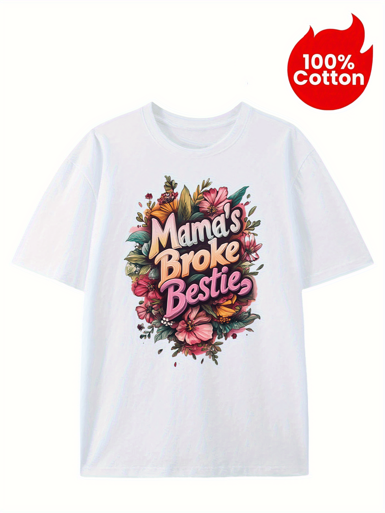 100% Pure Cotton Short Sleeved T-shirt Mixed 5-pack For Boys And Girls, Fashionable Printed Top With Text Pattern, Skin Friendly, Soft, Breathable, Sweat Absorbing, Sporty, Casual And Fashionable For Outdoor Activities