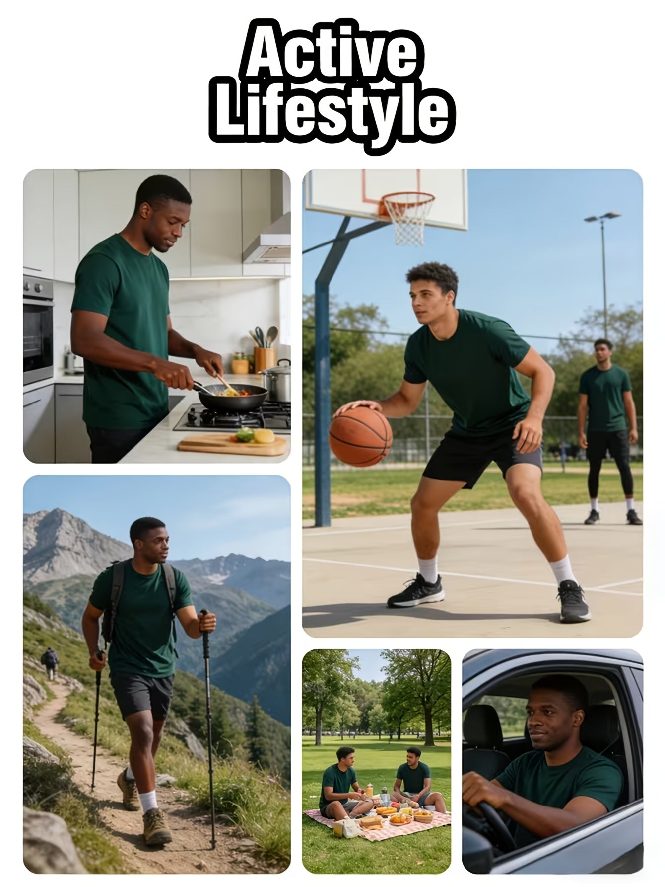 Random Color Set Of 10 Men's Pure Cotton T-Shirts, Short Sleeve Tops, Dopamine Color for Early Spring And Summer Wear, Fashionable Men's Casual Sports T-Shirts, 100% Cotton, Round Neck Short Sleeve, Regular Fit