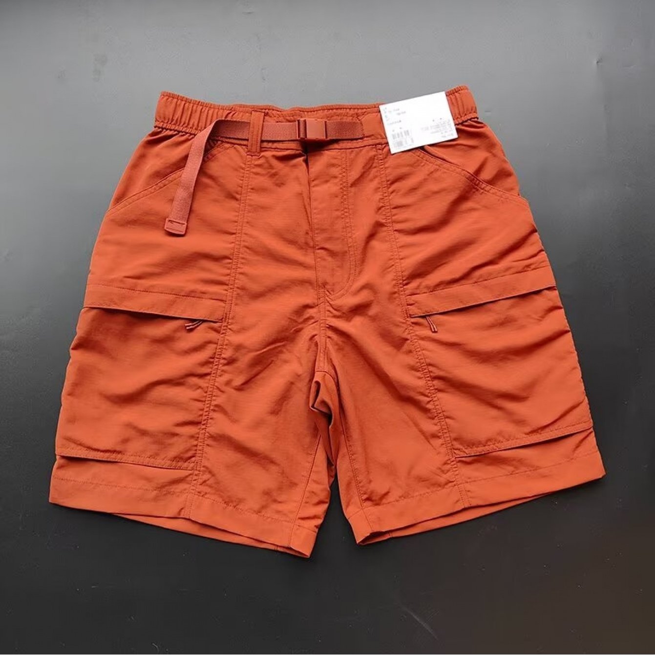 Summer Lightweight Mountain-Style Outdoor Work Shorts for Women, Japanese Easy Multi-Pocket Solid Color Quick-Dry Quarter-Length Shorts for Men
