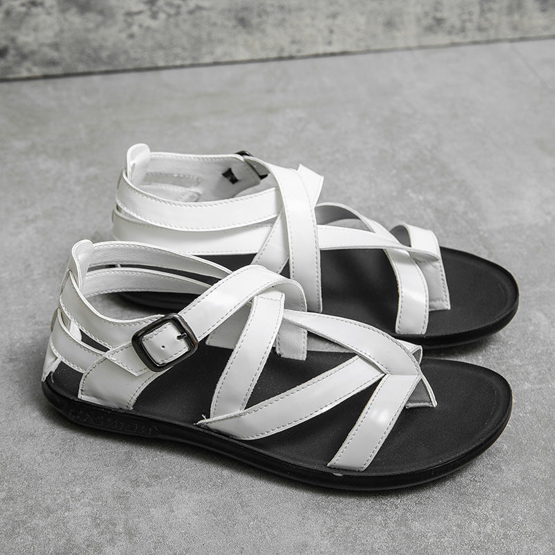 2026 Summer New Large Size Men's Sandals, Teenager Street Fashion Shoes, Breathable Casual Men's Shoes