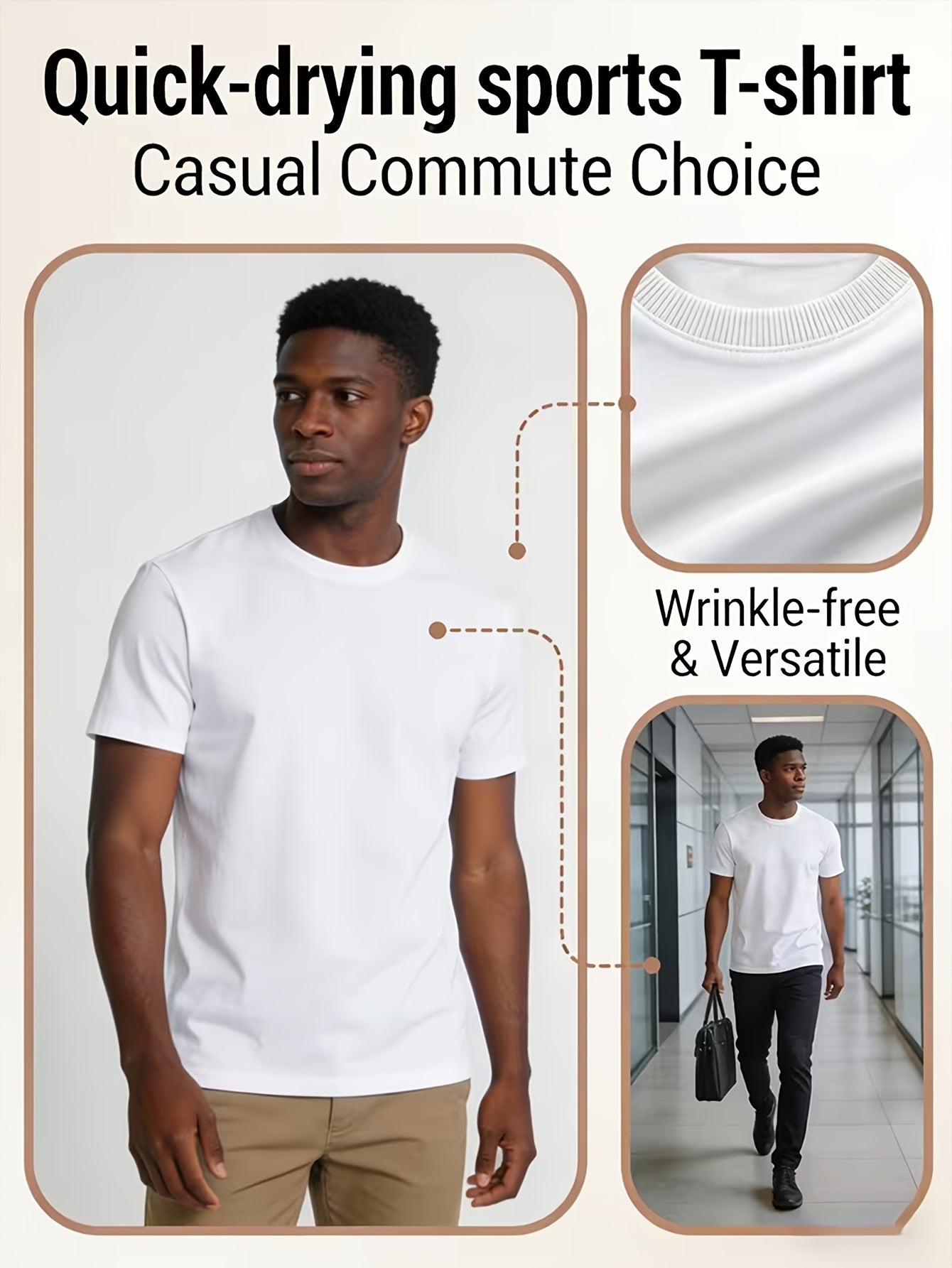 Random Color Set Of 10 Men's Pure Cotton T-Shirts, Short Sleeve Tops, Dopamine Color for Early Spring And Summer Wear, Fashionable Men's Casual Sports T-Shirts, 100% Cotton, Round Neck Short Sleeve, Regular Fit