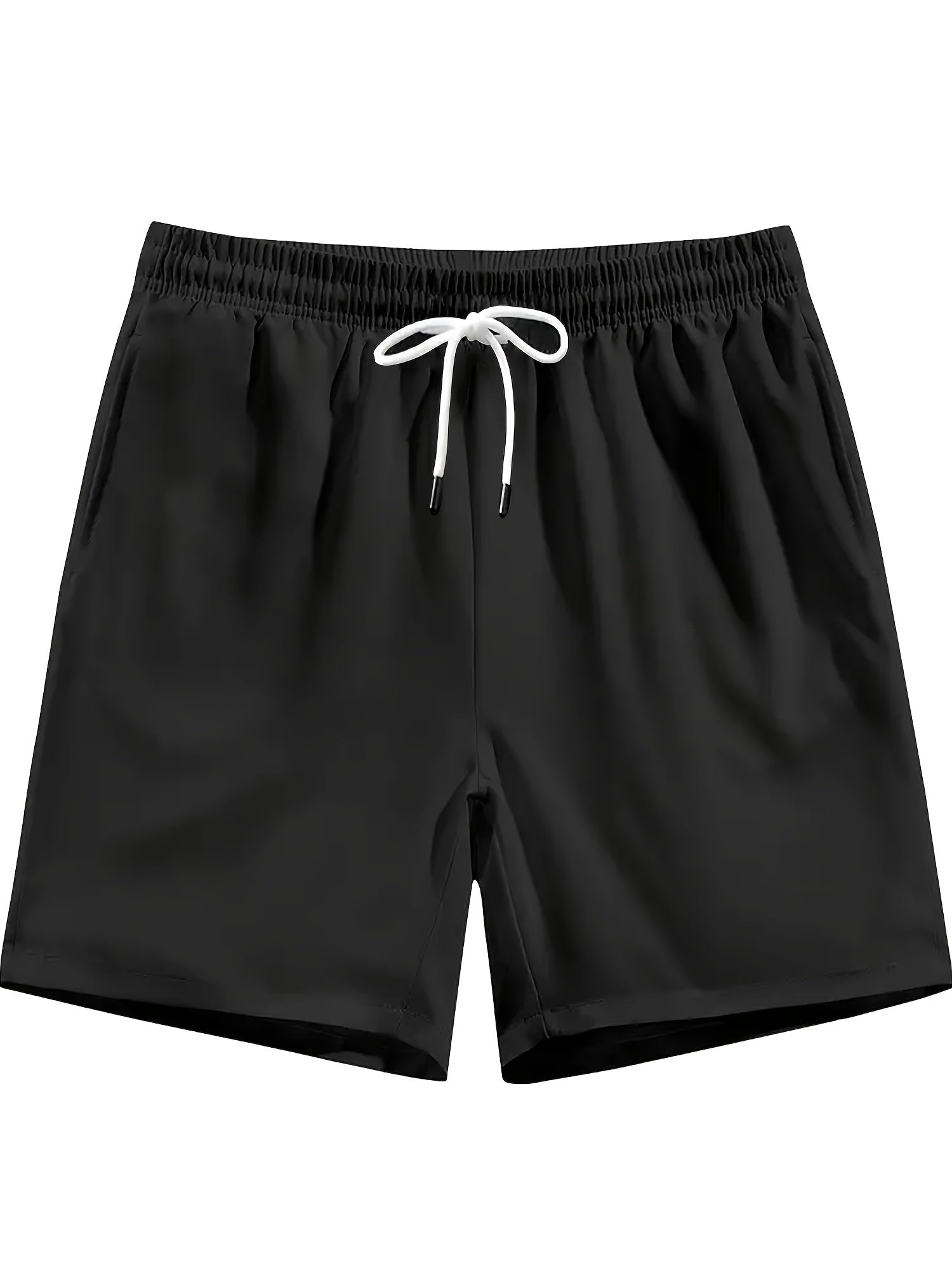 7pcs Set of Shorts in Black, Gray, Navy Blue, Black, Green, And Beige. Men'S Casual Loose-Fitting Sports Quick-Dry Shorts with Elastic Waistband And Drawstring. Men'S Lightweight Sports Running Shorts with Pockets for Fitness Training